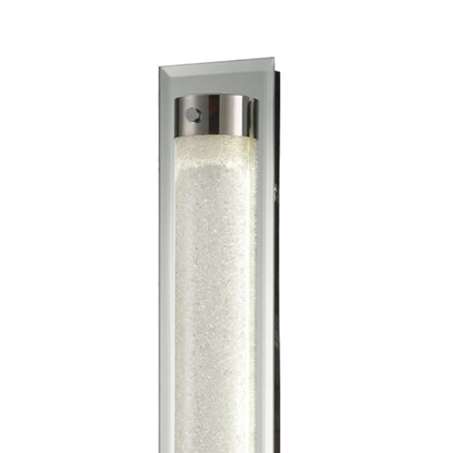 Mantra Fusion Tube Flush 21W LED 4000K Polished Chrome/Sand Diamond, 1800lm, 3yrs Warranty Crystal