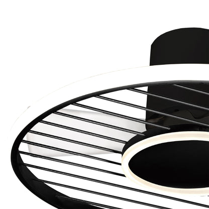 Soho 66cm 45W LED Dimmable Ceiling Light With Built-In 30W DC Fan, 2700-5000K Remote & APP Control, 3150lm, Black, 5yrs Warranty