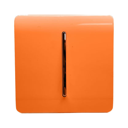 Trendi Switch Screwless 10 Amp Triple Pole Fan Isolator Switch in Sunset Orange - FIOR