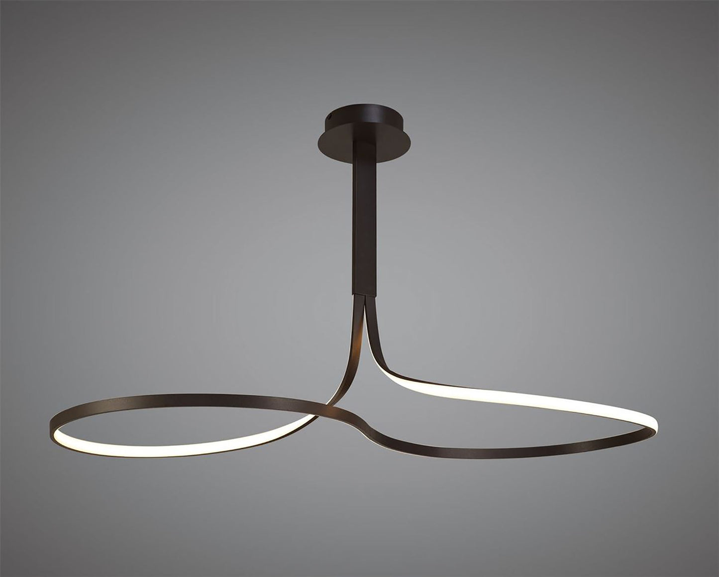 Mantra Nur XL M5806 Nur BR XL Rectangular Semi Ceiling 50W LED 2800K, 3900lm, Frosted Acrylic/Brown Oxide, 3yrs Warranty - M5806 Ceiling