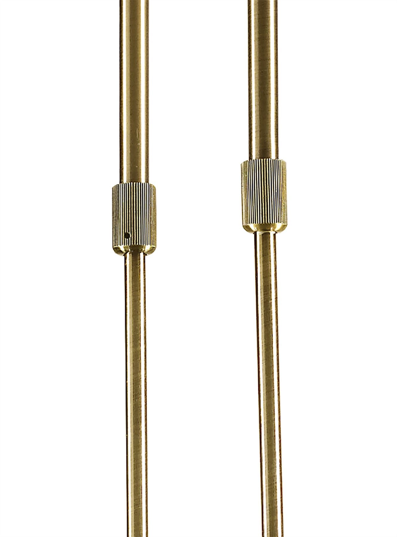 Mantra Kromo Linear Telescopic 4 Light G9 Line, Antique Brass