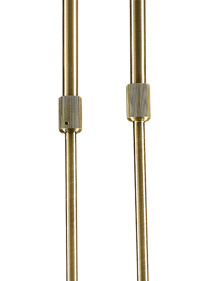 Mantra Kromo Linear Telescopic 4 Light G9 Line, Antique Brass