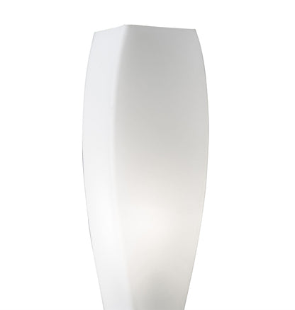 Mantra Neo Wall Light Switched 1 Light E27, Satin Nickel/Frosted White Glass