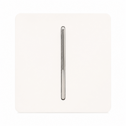Trendi Artistic Modern Auto Retractive 1 Door Bell Switch in Matt White - ART-DBMWH
