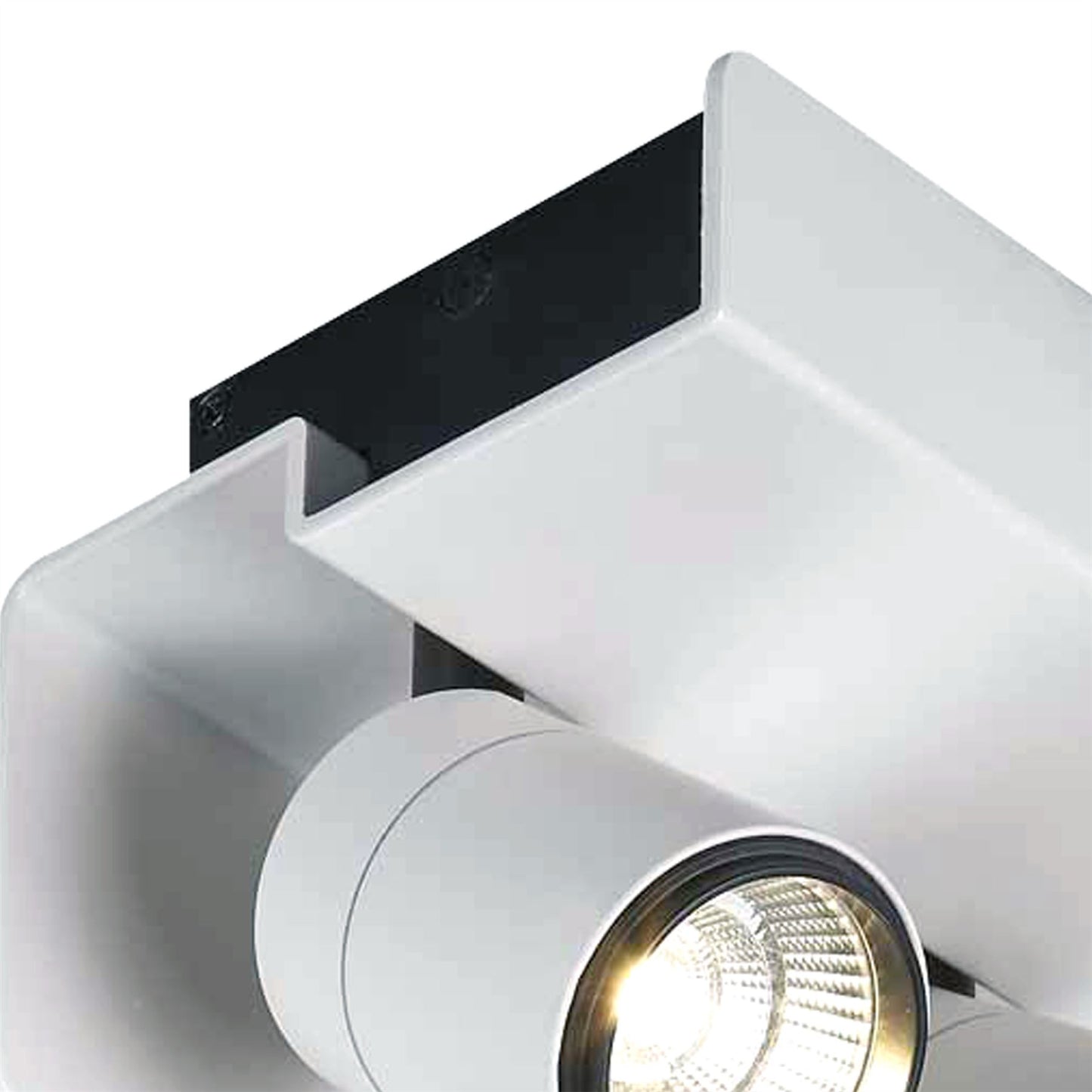 Mantra Fusion M5720 Bocaray Surface Mounted Spot/Wall Light 2 x 7W LED 4000K, 1030lm, Matt White/Black, 3yrs Warranty
