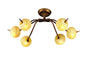 Mantra (0038 002) Wave 76cm Ceiling 6 Light G9, Rustic Gold