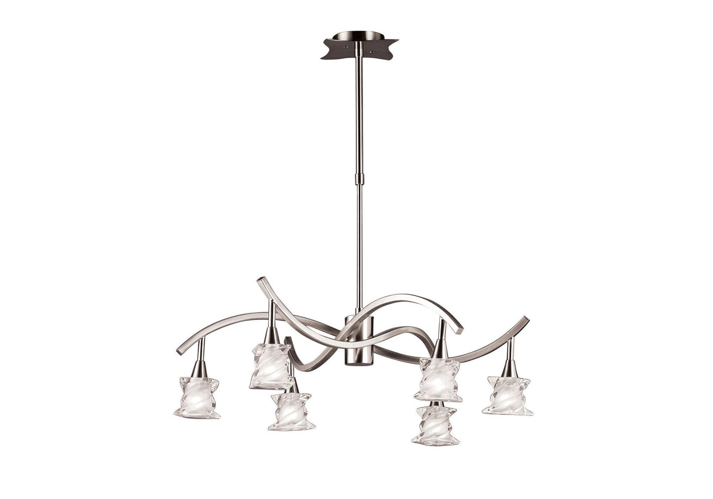 Mantra Salomon SN Salomon Telescopic Lamp 6 Light G9, Satin Nickel