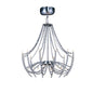 Diyas Zest 63cm  Round 18 Light G4 Polished Chrome/Crystal, NOT LED/CFL Compatible Ceiling Pendant Light Fitting
