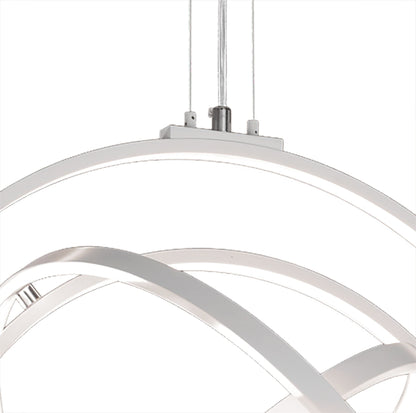 Mantra M5741 Orbital Pendant Round 60cm, 4 Ring, 90W LED 3000K, 3250lm, RF Remote Control White, 3yrs Warranty