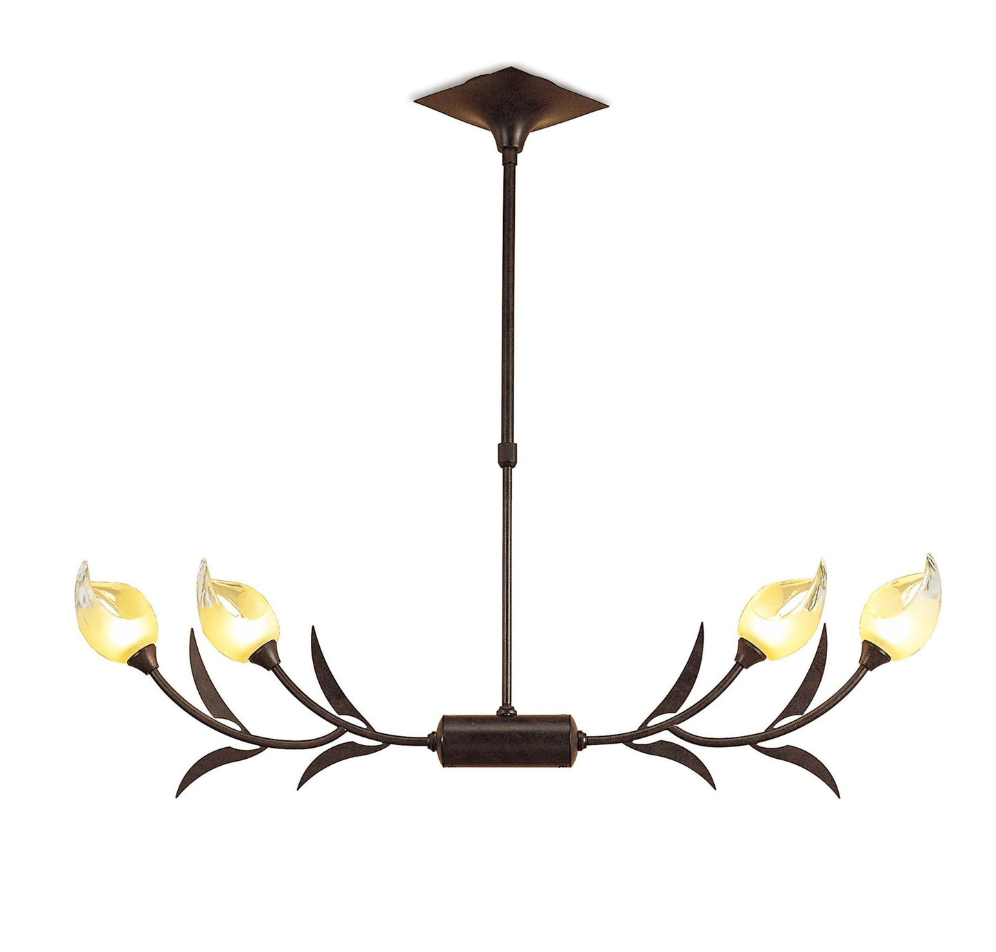 Mantra Holland Telescopic Linear Pendant Line 4 Light G9, Brown, Black Oxide