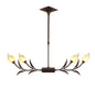 Mantra Holland Telescopic Linear Pendant Line 4 Light G9, Brown, Black Oxide