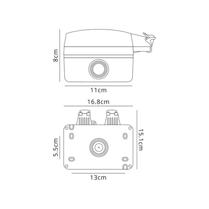 Deco Additions, Exterior IP66 2 Gang 13Amp Switched Double Socket - D0591 Wiring