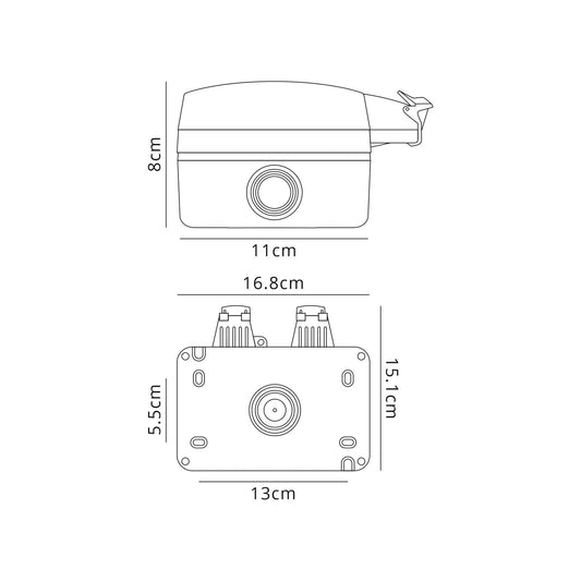Deco Additions, Exterior IP66 2 Gang 13Amp Switched Double Socket - D0591 Wiring