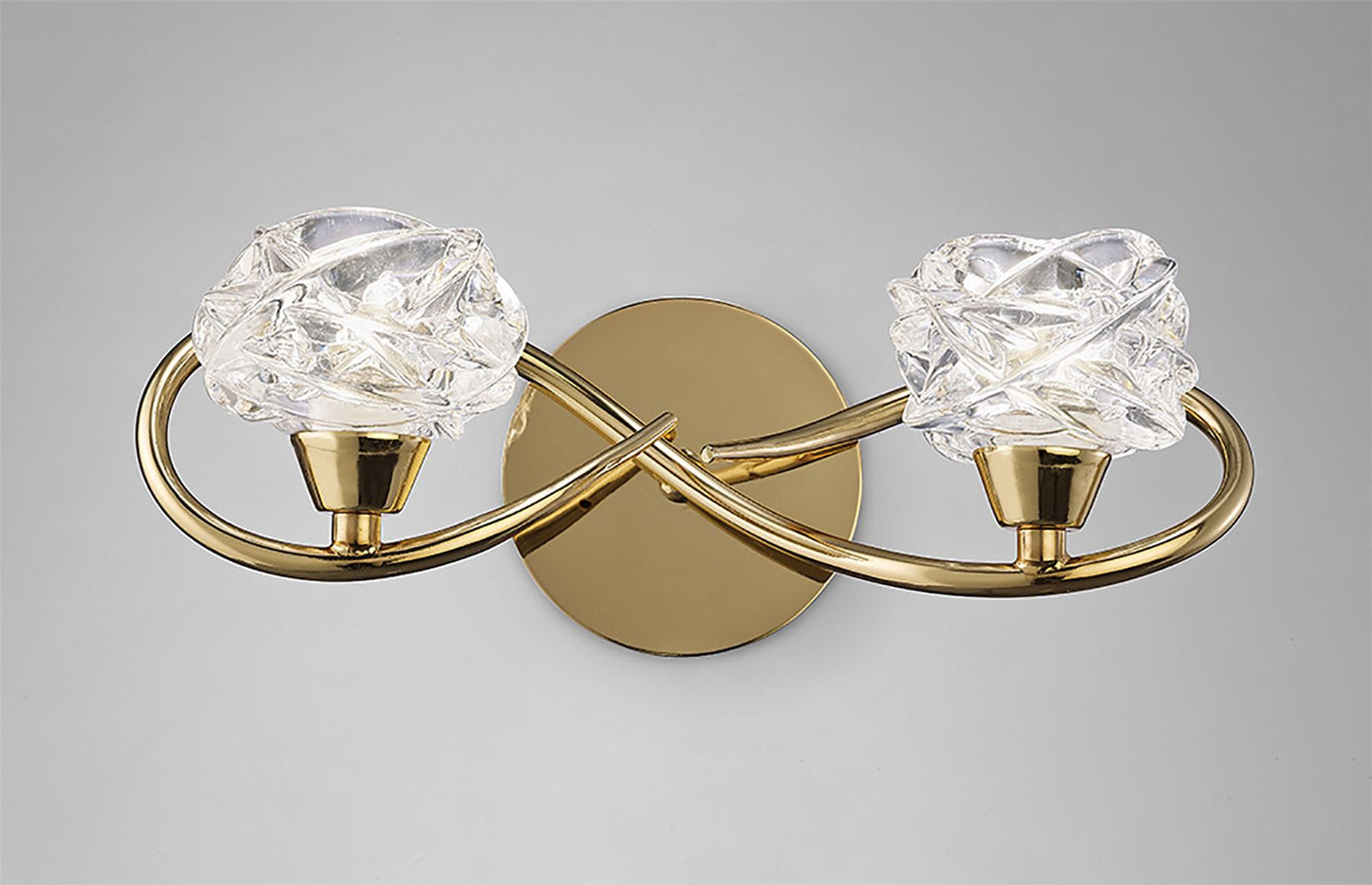Mantra Maremagnum Wall Light Switched 2 Light G9, French Gold
