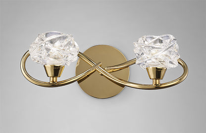 Mantra Maremagnum Wall Light Switched 2 Light G9, French Gold