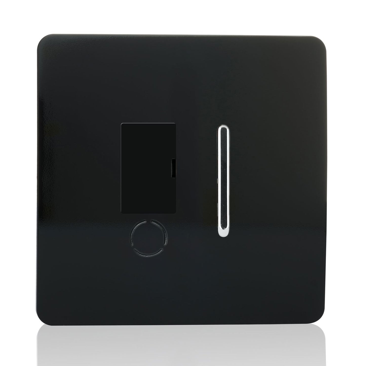 Trendi Artistic Modern Glossy Tactile Fused Spur Switch Black ART-FSBL