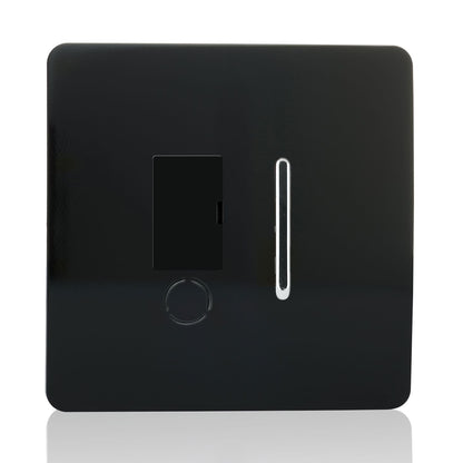 Trendi Artistic Modern Glossy Tactile Fused Spur Switch Black ART-FSBL