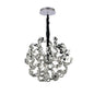 Diyas Esme 55cm  12 Light G4 Polished Chrome/Crystal, NOT LED/CFL Compatible Ceiling Pendant Light Fitting