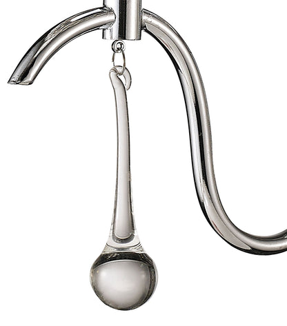 Diyas Chelsie Wall Light 1 Light G9 Polished Chrome/Clear Beaded Glass