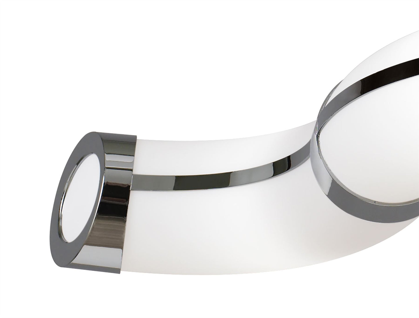 Mantra Guss Telescopic E27 3 Light E27 Bar, Polished Chrome, White Acrylic, CFL Lamps INCLUDED