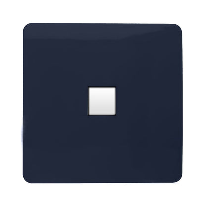 Trendi Artistic Modern Glossy Tactile RJ45 Cat 5e Ethernet Socket Navy