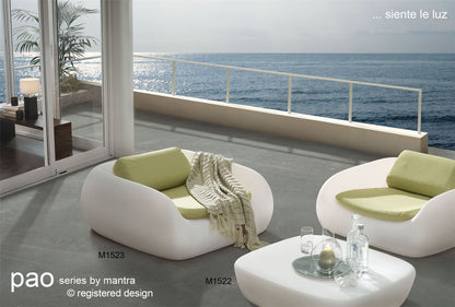 Mantra Pao Table Rechargeable LED RGB Outdoor IP65, Opal White, 3yrs Warranty Item Weight: 16.3kg Furniture