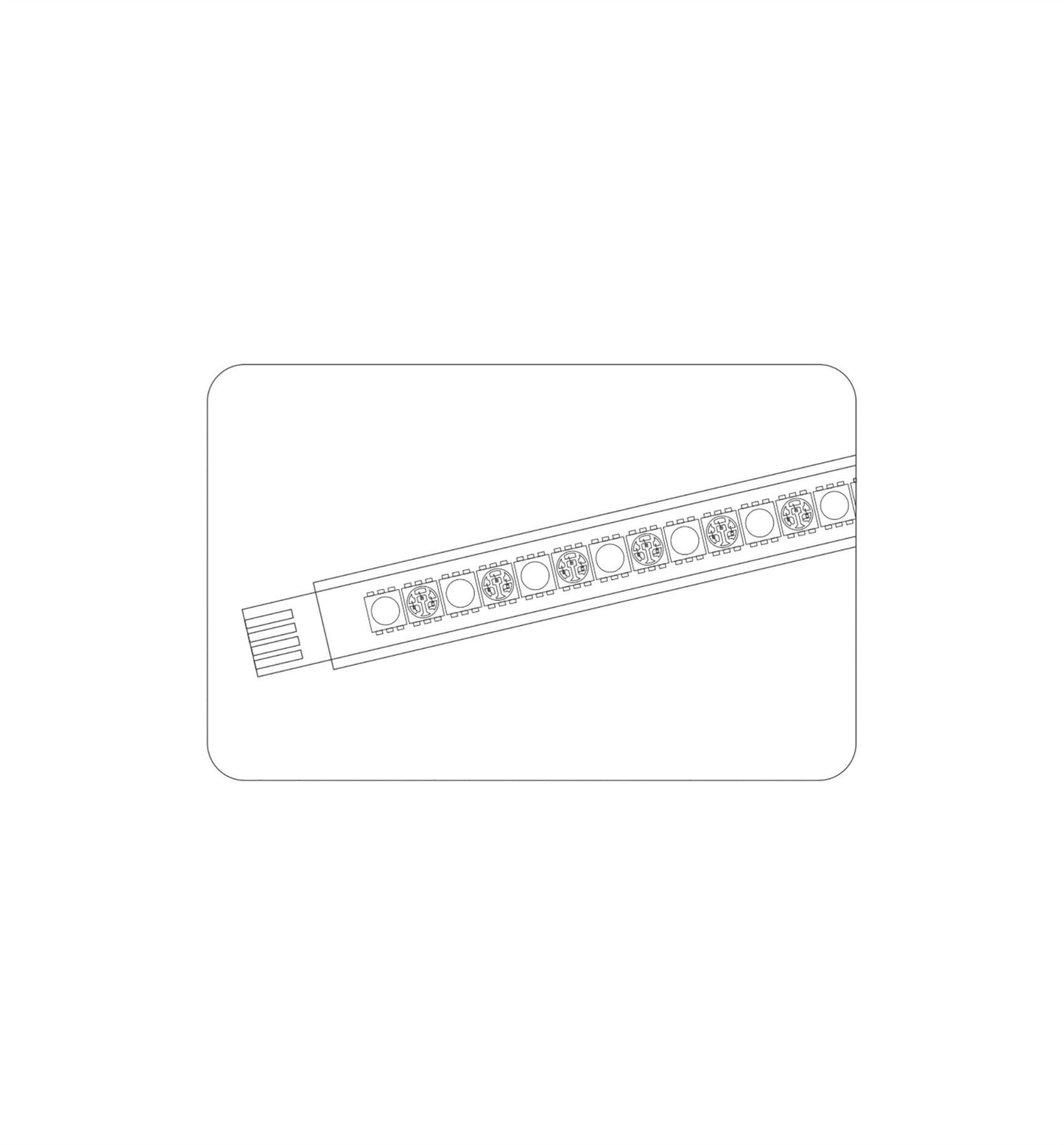 Techtouch Axis Multi-Colour 9 LED Rigid Strip (1.25W) Strip