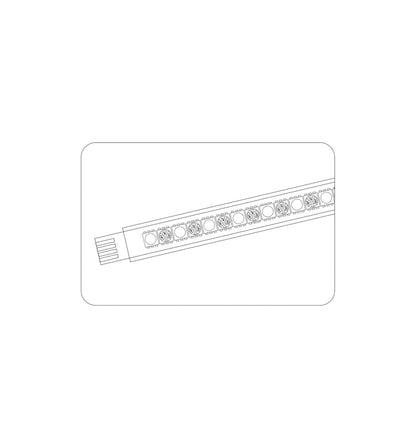 Techtouch Axis Multi-Colour 9 LED Rigid Strip (1.25W) Strip