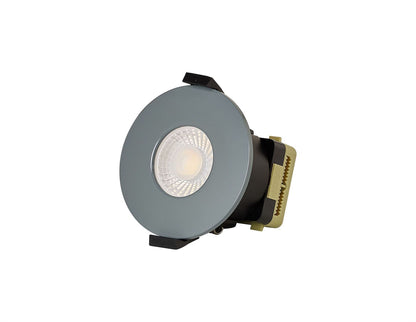 Trendi Switch Dimmable IP65 CCT LED Fire Rated Downlight in Cool Grey