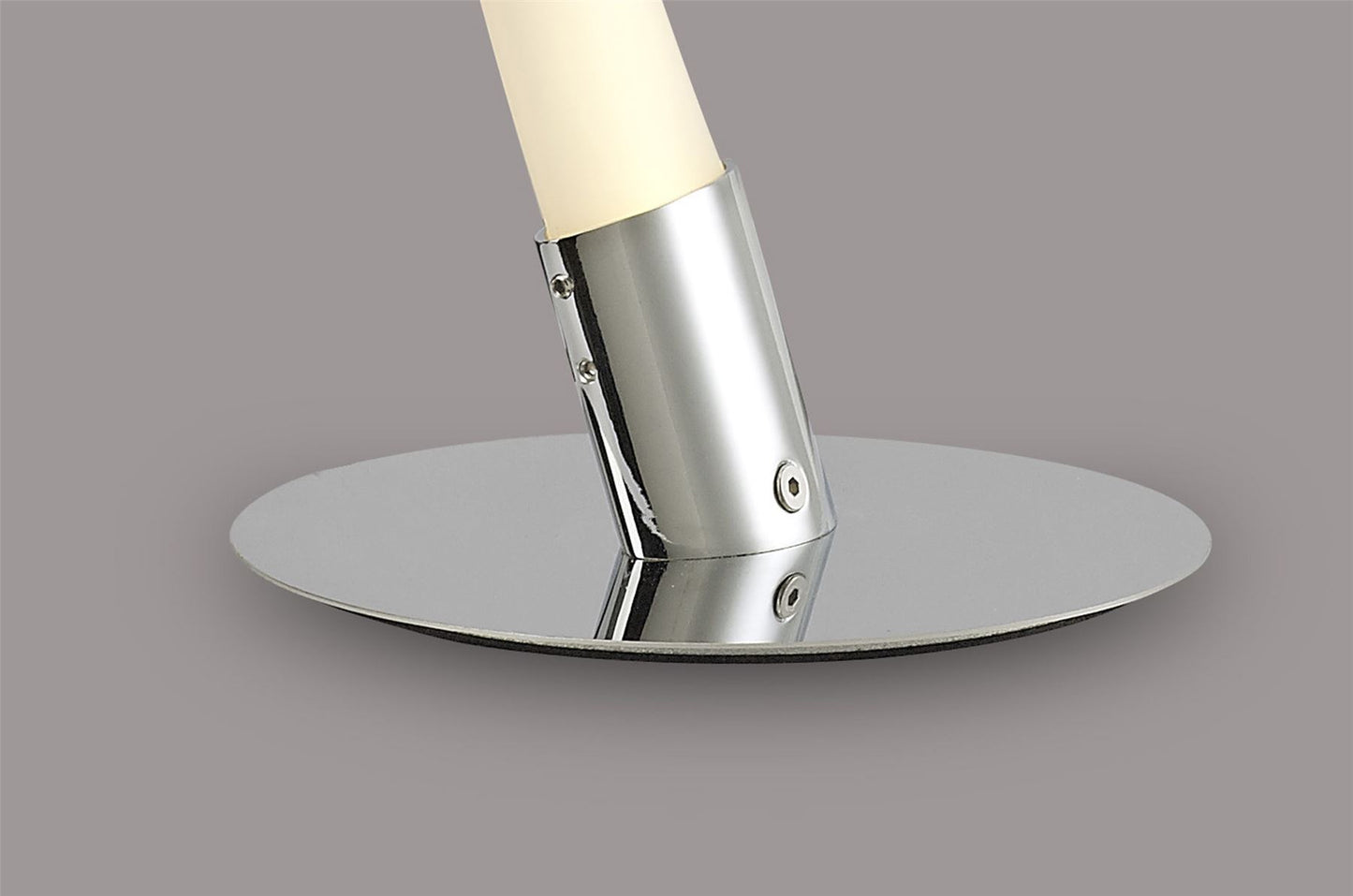 Mantra Armonia 1 Light Table Lamp, 10W LED, 3000K, 750lm, Polished Chrome/Frosted Acrylic, 3yrs Warranty
