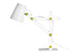 Mantra M3614 Looker Table Lamp 1 Light E27, Matt White/Green