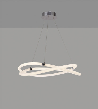 Mantra Infinity II 73cm Ceiling Light, 60W LED, 3000K, 4500lm, IP20, Chrome, 3yrs Warranty