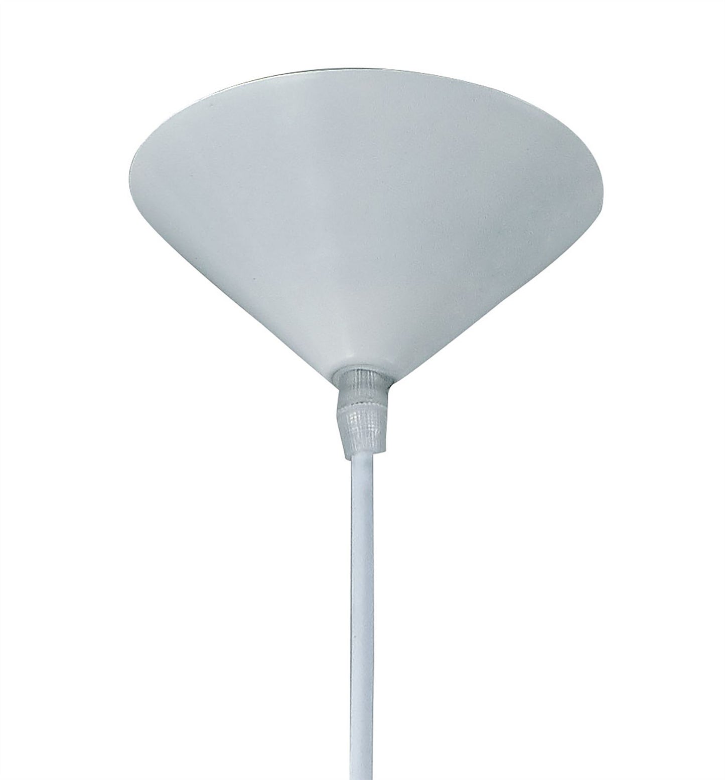 Deco Chester 1 Light E27 Pendant, Frosted Alabaster Glass with White Suspension Kit