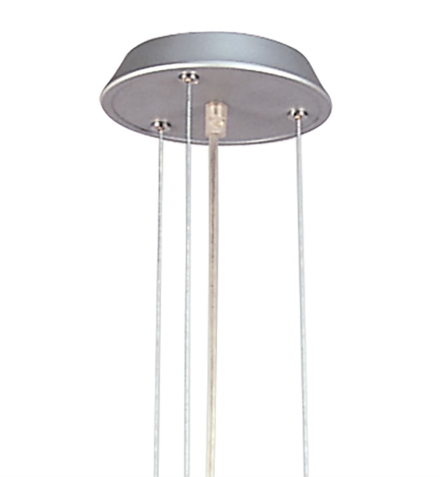 Mantra Hidra 35cm Pendant 1 Light E27, Silver/Frosted Mango Glass