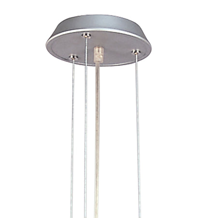 Mantra Hidra 35cm Pendant 1 Light E27, Silver/Frosted Mango Glass