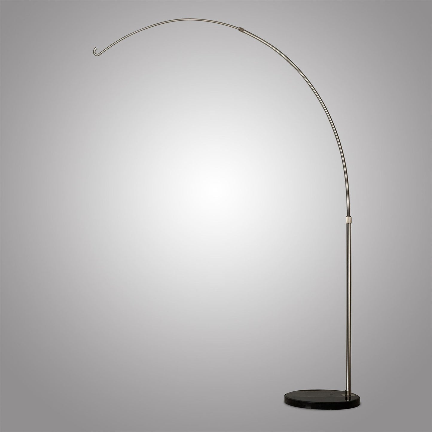 Mantra Fusion Kinke Long Reach Floor Stand with Hook, Stainless Steel/Black Marble, 2.5kg Maximum Load, 2yrs Warranty Item Weight: 15kg Exterior