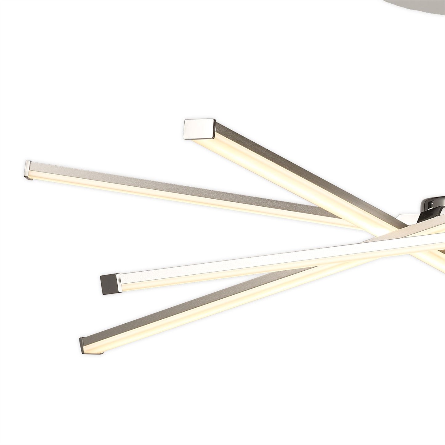 Mantra Star LED Star Semi Flush, 42W LED, 3000K, 3700lm, Silver/Frosted Acrylic/Polishde Chrome, 3yrs Warranty Ceiling