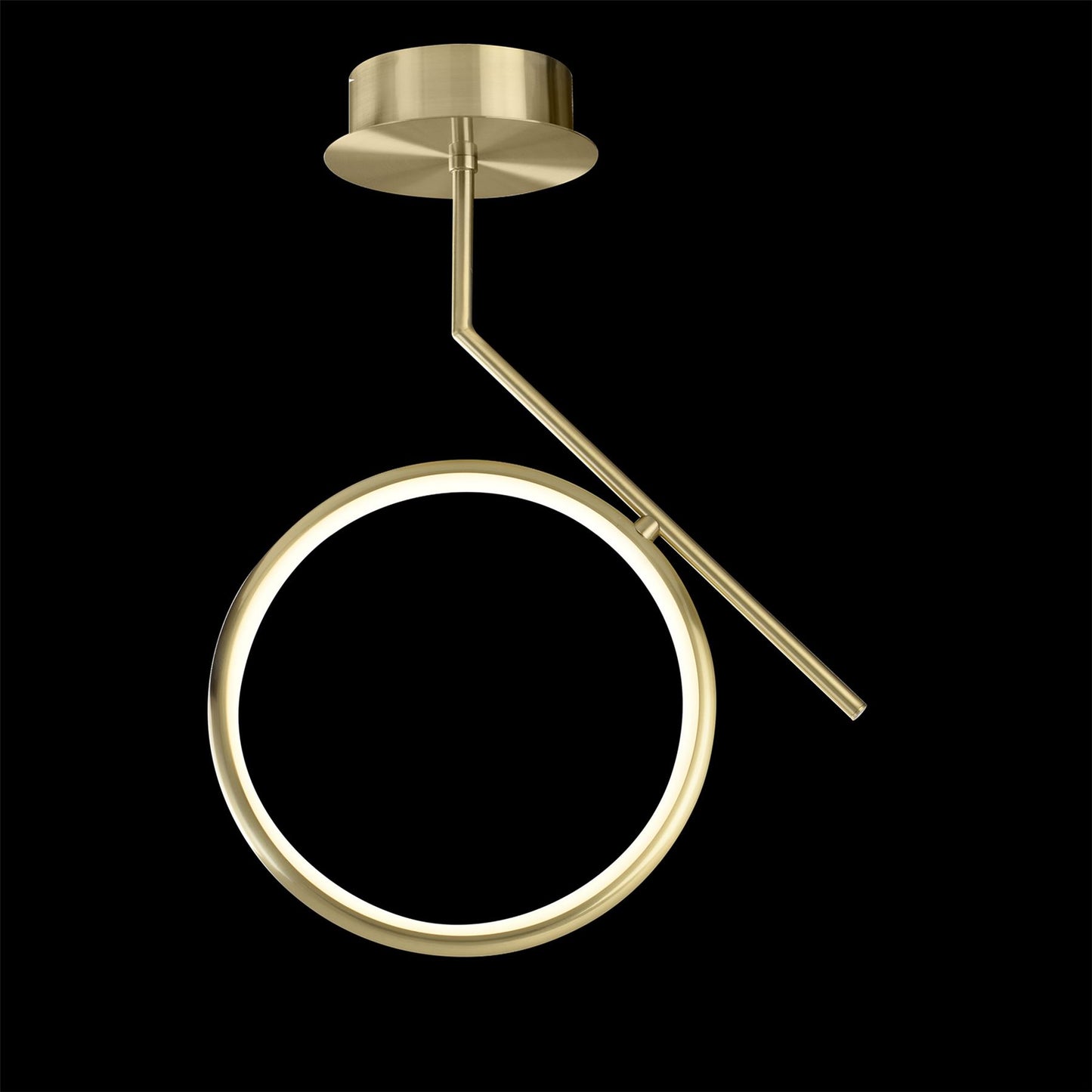 Mantra Olimpia Ceiling Light, 20W LED, 3000K, 1500lm, IP20, Satin Gold, 3yrs Warranty