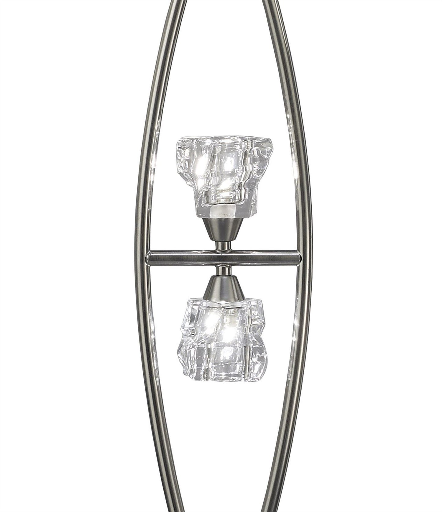 Mantra M3758 Iku Floor Lamp 4 Light G9, Satin Nickel