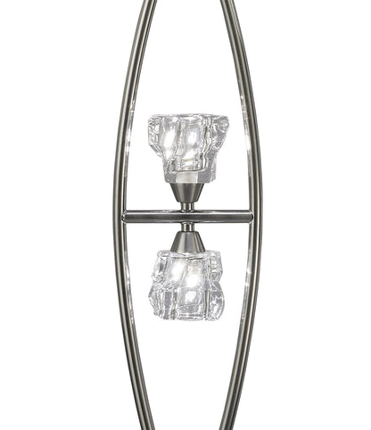 Mantra M3758 Iku Floor Lamp 4 Light G9, Satin Nickel