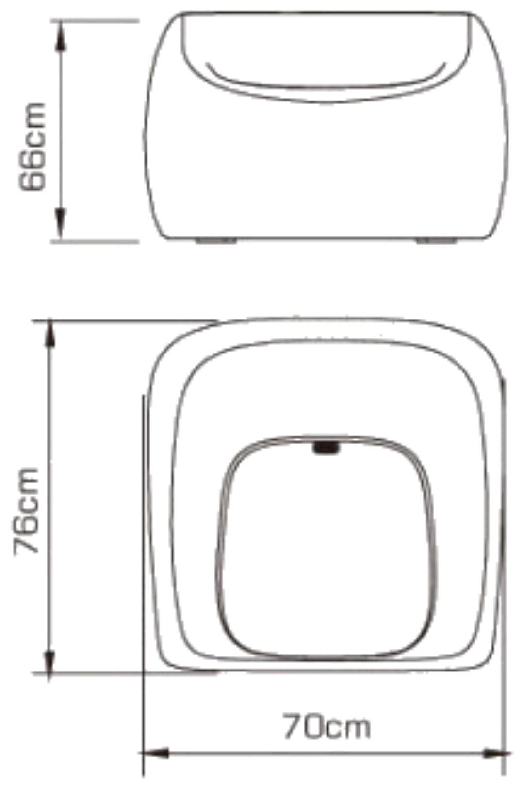 Mantra Pao Small Sofa Rechargeable LED RGB Outdoor IP65, Opal White Item Weight: 16.3kg Furniture