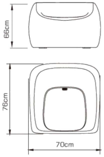 Mantra Pao Small Sofa Rechargeable LED RGB Outdoor IP65, Opal White Item Weight: 16.3kg Furniture