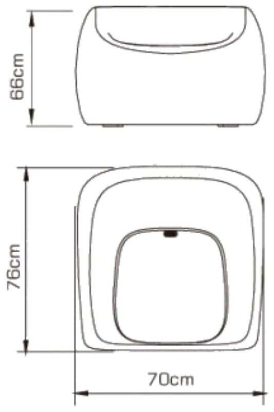 Mantra Pao Small Sofa Rechargeable LED RGB Outdoor IP65, Opal White Item Weight: 16.3kg Furniture