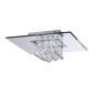 Diyas Starda  Square 8 Light G9 Polished Chrome/Crystal - IL31008/G9 Ceiling Light Fitting