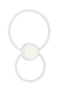 Mantra Fusion M6230 Mural Wall Light Circles, 24W, 3000K, 1440lm, White, 3yrs Warranty