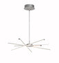 Mantra M5913 Star LED Pendant 69cm Round 42W 3000K, 3700lm, Dimmable Silver/Frosted Acrylic/Polished Chrome, 3yrs Warranty
