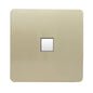 Trendi Artistic Modern RJ45 Cat 5e & Cat 6 Ethernet Socket Gold ART-PCGO