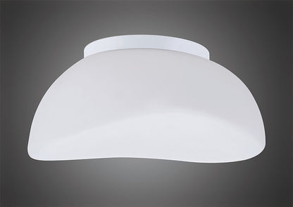 Mantra M4896 Opal Ceiling 3 Light E27, Polished Chrome/Frosted White Glass