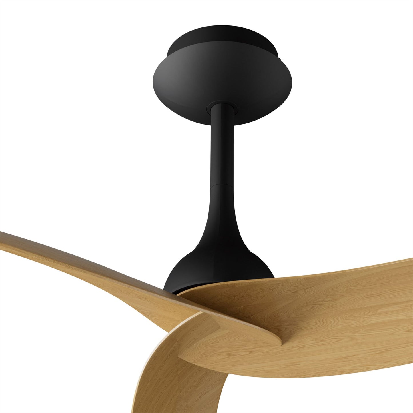 Ipanema 1m 32W Triple Blade Ceiling Fan (No Light), Remote Control, Black/Wood, 5yrs Warranty