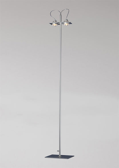 Mantra (0040 009) Ull Floor Lamp 2 Light G9 Silver Grey, NOT LED/CFL Compatible